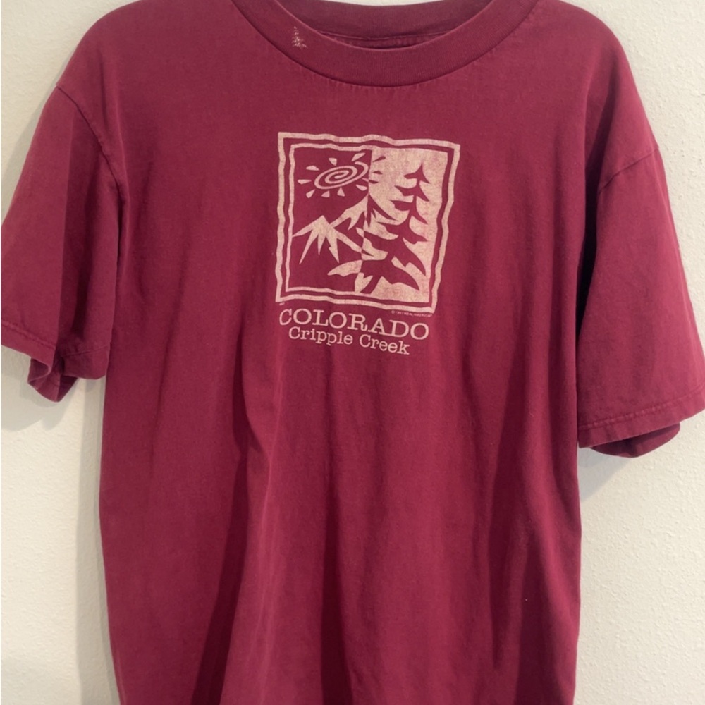 Kids Burgundy Graphic T-Shirt